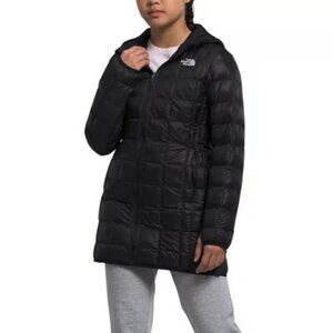The North Face Kids Girls ThermoBall Parka Hooded Jacket Black Large